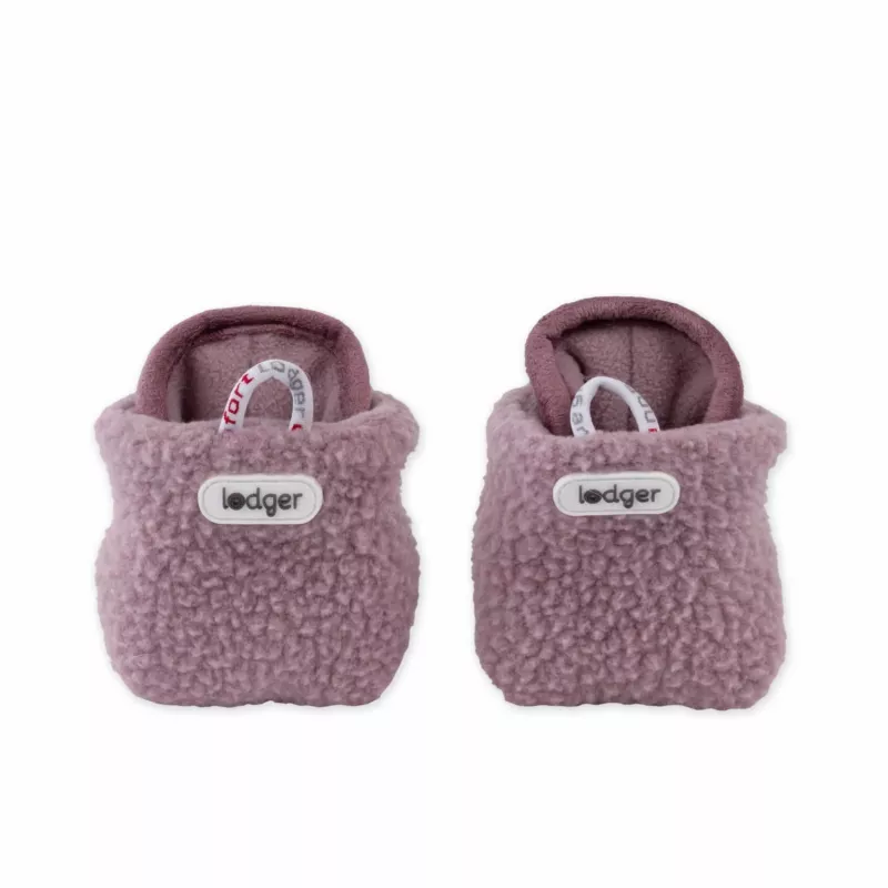 Lodger Slipper Teddy Babyschuhe, Rosa, 0-3 Monate, Rutschfest, Fleece, Unisex