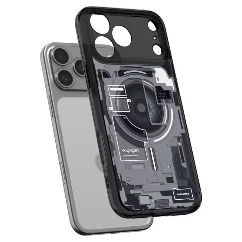 Spigen Ultra Hybrid MagSafe iPhone 17 Pro / 18 Pro Zero One Schwarz