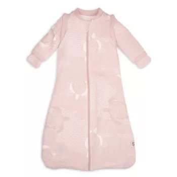 Lodger Hopper Matcha Turtle Baby-Schlafsack mit abnehmbaren Ärmeln, Powder, 50/62