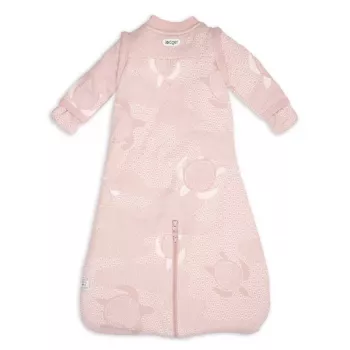 Lodger Hopper Matcha Turtle Baby-Schlafsack mit abnehmbaren Ärmeln, Powder, 50/62