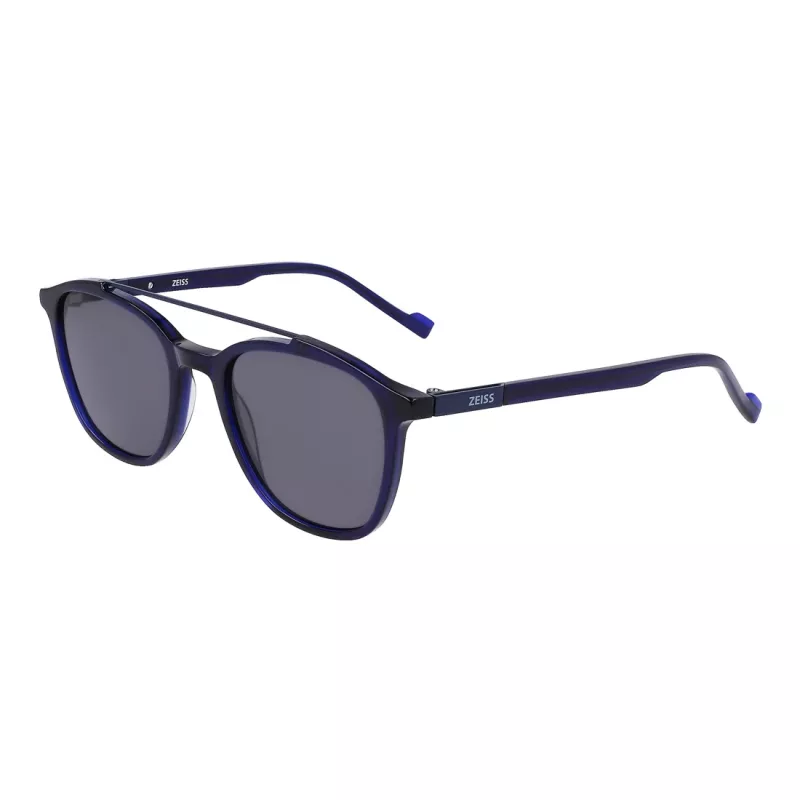 ZEISS Herren ZS22518S-415 Rechteckige Sonnenbrille, Schwarz/Grau, 52-20-145