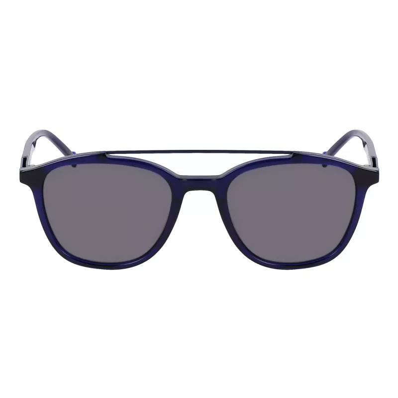 ZEISS Herren ZS22518S-415 Rechteckige Sonnenbrille, Schwarz/Grau, 52-20-145