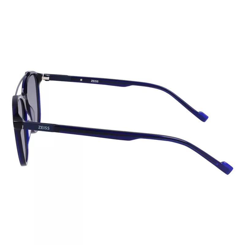 ZEISS Herren ZS22518S-415 Rechteckige Sonnenbrille, Schwarz/Grau, 52-20-145