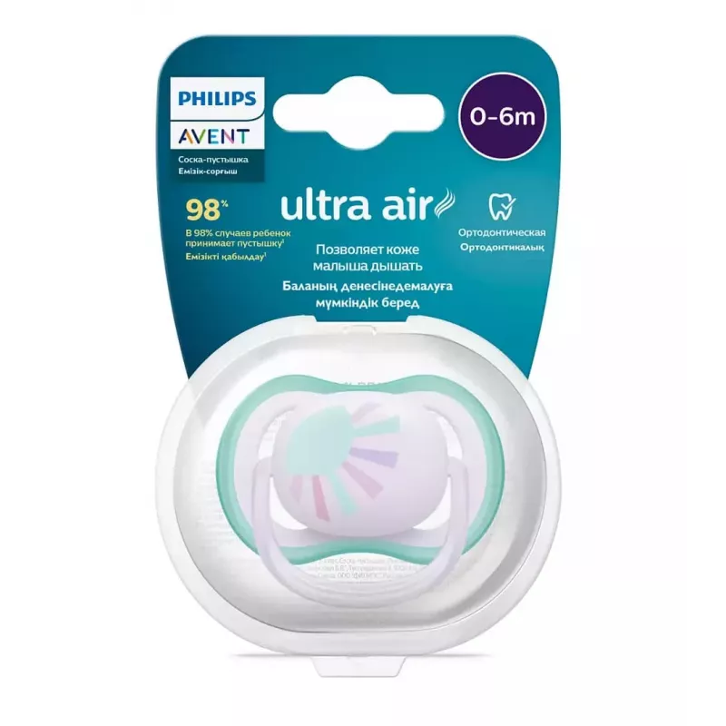 Philips Avent Ultra Air Deco Schnuller 0-6 Monate, Mädchen, 1er-Pack