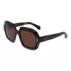 Ferragamo SF2068SE-242 Damen Cat-Eye-Sonnenbrille, Havanna/Braun Gradient, 54mm