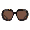 Ferragamo SF2068SE-242 Damen Cat-Eye-Sonnenbrille, Havanna/Braun Gradient, 54mm