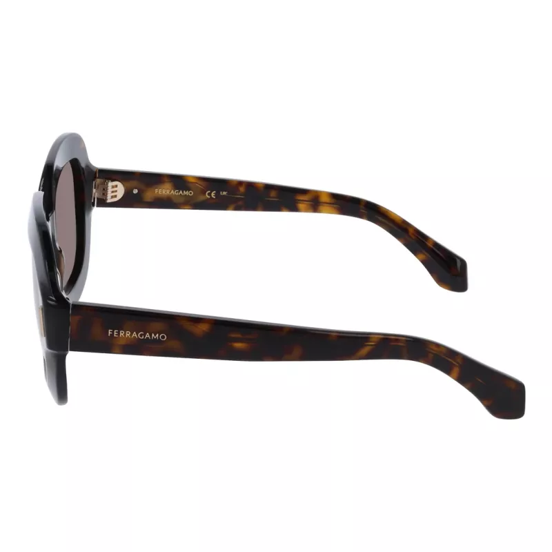 Ferragamo SF2068SE-242 Damen Cat-Eye-Sonnenbrille, Havanna/Braun Gradient, 54mm