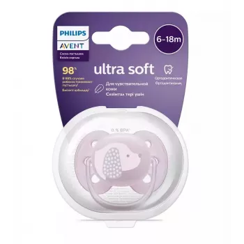 Philips Avent Ultra Soft DECO Schnuller 6-18 Monate, 1 Stück, Mädchen