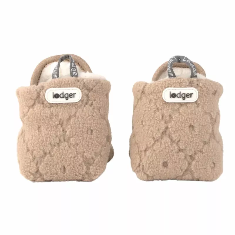 Lodger Slipper Folklore Fleece Babyschuhe, Beige, 12-18 Monate