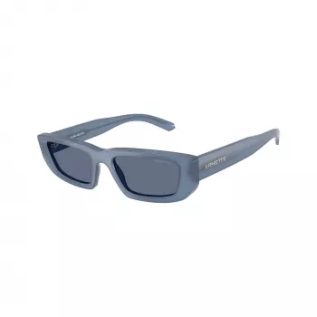 Arnette AN4357-124872 Damen eckige Sonnenbrille, transparent graues Gestell, dunkelgraue Gläser, 53mm