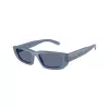 Arnette AN4357-124872 Damen eckige Sonnenbrille, transparent graues Gestell, dunkelgraue Gläser, 53mm