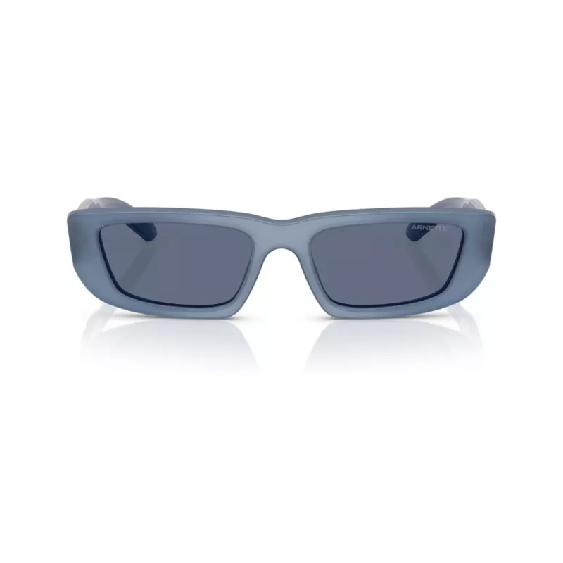 Arnette AN4357-124872 Damen eckige Sonnenbrille, transparent graues Gestell, dunkelgraue Gläser, 53mm