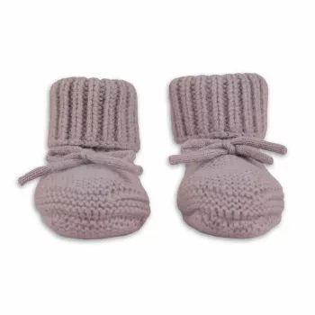 Lodger Slipper Merino Wool Babyschuhe, Rose, 0-6 Monate