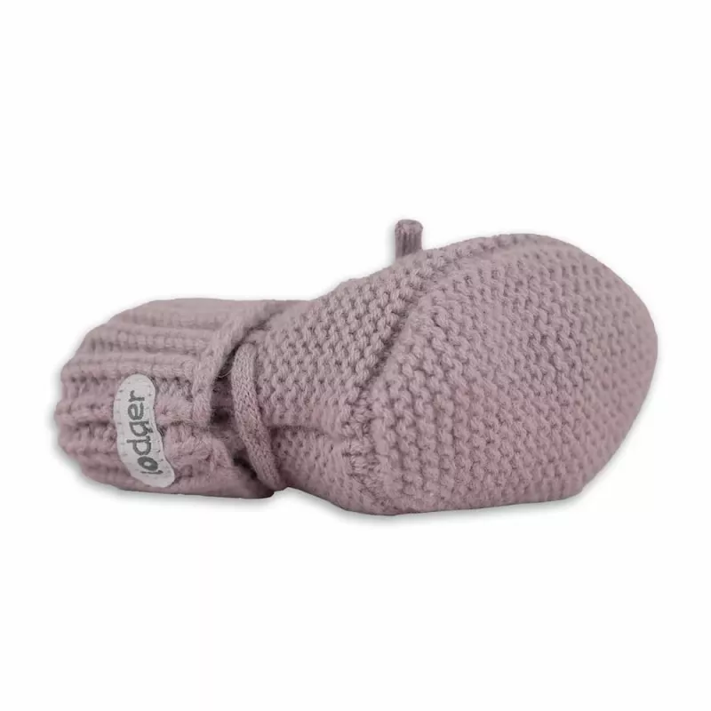 Lodger Slipper Merino Wool Babyschuhe, Rose, 0-6 Monate