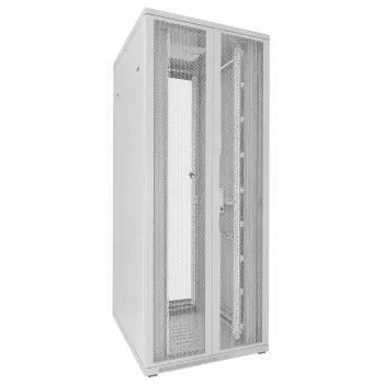 DSIT 42U 19 inch Serverschrank, perforierte Doppeltüren vorne und hinten, Weiß, 800x1000x2000mm (DS8042DD-W)