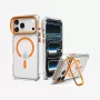 Spigen Ultra Hybrid Optik S MagSafe Hülle für iPhone 17 Pro Max / 18 Pro Max - Transparent/Orange