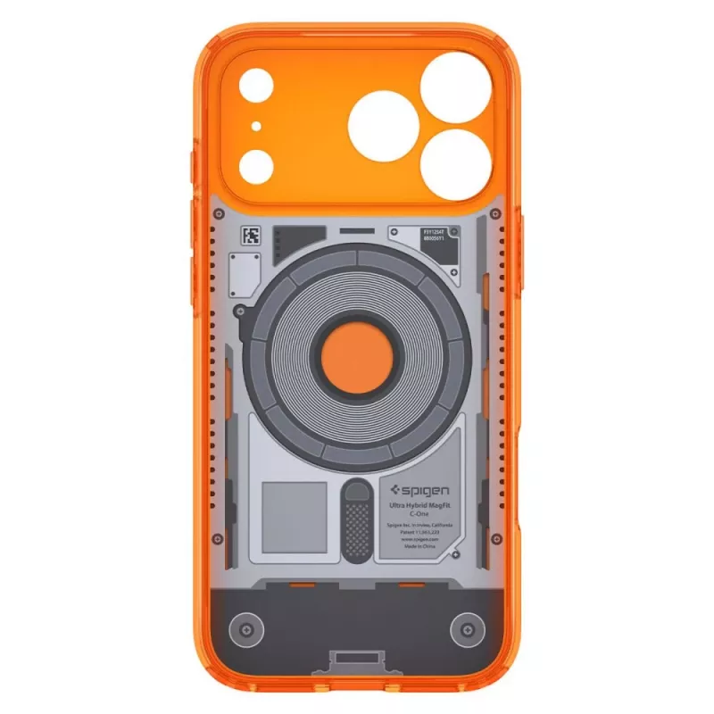 Spigen Ultra Hybrid MagSafe Hülle für iPhone 17 Pro / 18 Pro - C1 Tangerine