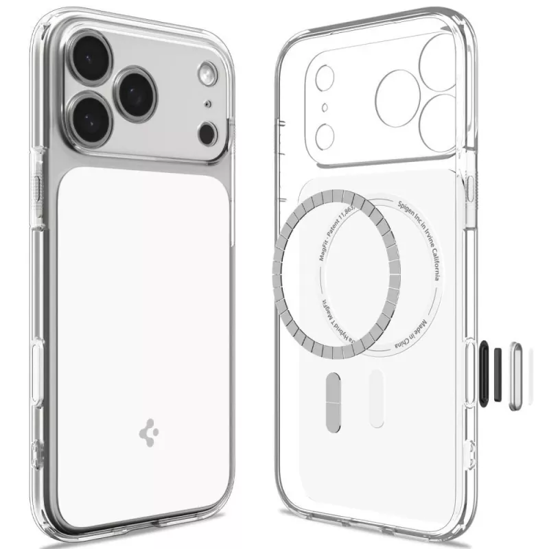 Spigen Ultra Hybrid T MagSafe Hülle für iPhone 17 Pro / 18 Pro - Glossy White