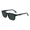 Lacoste Herren L997S-1 rechteckige Sonnenbrille, Schwarz/Grau, 54mm
