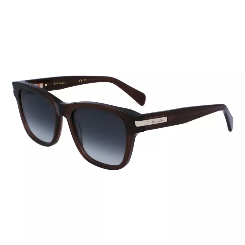 Paul Smith Unisex-Sonnenbrille P23601SHOWIT Rechteckiges schwarzes Gestell dunkelgraue Gläser 55-19-145