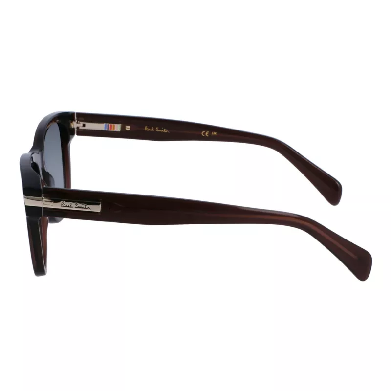 Paul Smith Unisex-Sonnenbrille P23601SHOWIT Rechteckiges schwarzes Gestell dunkelgraue Gläser 55-19-145