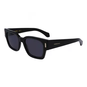 Ferragamo Herren-Sonnenbrille SF2010S-1 Schwarz/Grau 52mm