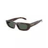 Arnette Damen AN4357-122271 Rechteckige Sonnenbrille, Transparent Graues Gestell, Dunkelgraue Gläser, 53/17/145 mm