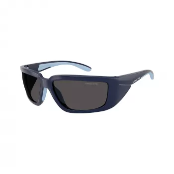 Arnette AN4355-275987 Herren Rechteckige Sonnenbrille, Mattes Schwarzes Gestell, Graue Gläser, 62-16-125 mm
