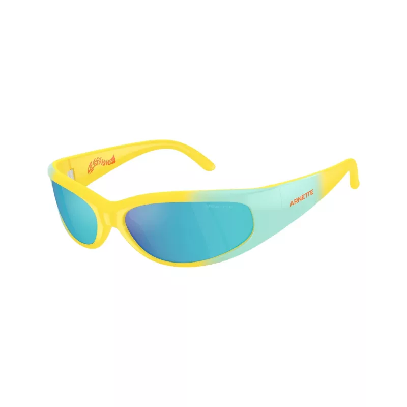 Arnette AN4302-30201U Unisex rechteckige Sonnenbrille, mattschwarzes Gestell, dunkelgraue Gläser, 62-16-125 mm