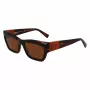 Longchamp LO763S-211 Damen-Sonnenbrille, Havana-Rahmen, Braunes Gradient-Glas, 53mm