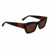 Longchamp LO763S-211 Damen-Sonnenbrille, Havana-Rahmen, Braunes Gradient-Glas, 53mm