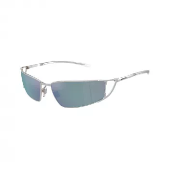 Arnette AN3093 736-Y7 Herren rechteckige Sonnenbrille, mattschwarzes Gestell, dunkelgraue Gläser, 64mm