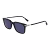 Lacoste Herren L6035S-410 rechteckige Sonnenbrille, blaues Gestell, graue Gläser, 53mm