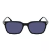 Lacoste Herren L6035S-410 rechteckige Sonnenbrille, blaues Gestell, graue Gläser, 53mm