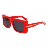 Ferragamo SF2032S-600 Damen Cat-Eye-Sonnenbrille, rotes Gestell, graue Gradient-Gläser, 55/19/140 mm