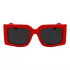Ferragamo SF2032S-600 Damen Cat-Eye-Sonnenbrille, rotes Gestell, graue Gradient-Gläser, 55/19/140 mm
