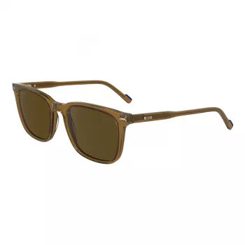 ZEISS Herren ZS24545S-200 rechteckige Sonnenbrille, schwarzes Gestell, graue Polycarbonat-Gläser, 53-19-145 mm, 100% UV400 Schutz