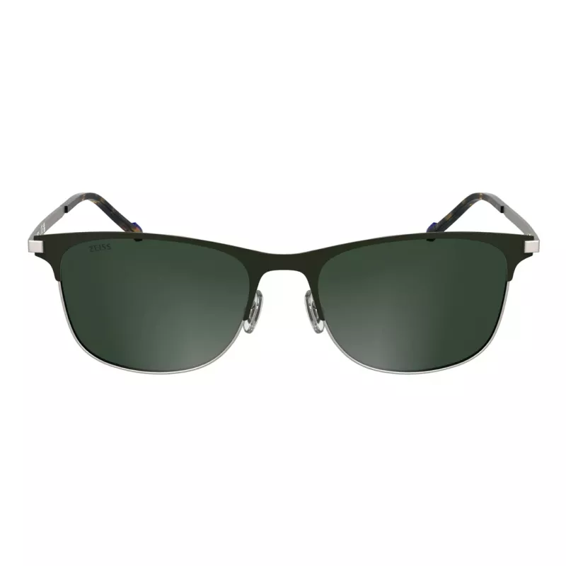 ZEISS Herren ZS25163S-326 Sonnenbrille, schwarzes Gestell, graue Gläser, 55-18-145