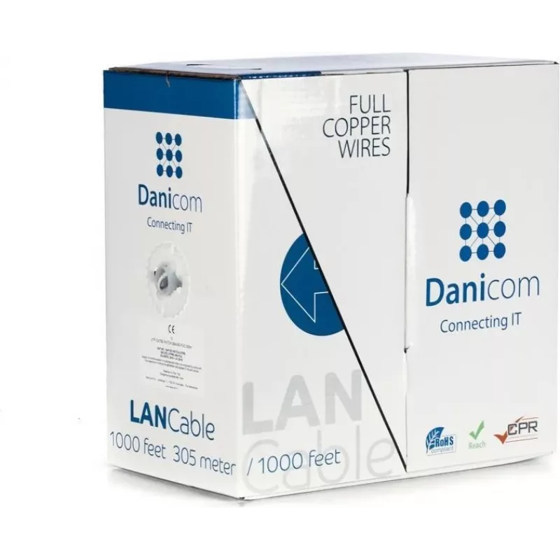 DSIT DANICOM CAT5E UTP 305m PVC (Fca) Massenkabel DC-UTP5E-305-FCA