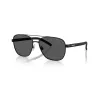 Arnette AN30877538359 Herren-Sonnenbrille, polarisiert, mattschwarzes Gestell, graue Gläser, 59/18/145 mm