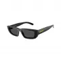 Arnette AN4357-121487 Herren-Sonnenbrille, rechteckig, mattschwarzes Gestell, graue Gläser, 53/17/145 mm