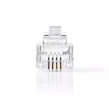 DSIT RJ11 Telefonstecker - 4-polig - 10 Stück (DC-RJ11-10PCE)