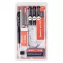 ARISTO mg1 pro Studio Technisches Zeichnen Tuschefüller-Set Schwarz (AR64150)