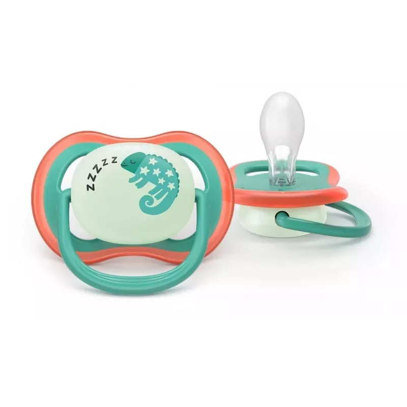 Philips Avent Ultra Air Night Schnuller 6-18 Monate, 2er-Pack, Junge, im Dunkeln leuchtend