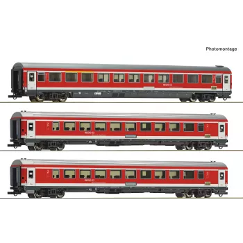 Roco 6200096 H0 3-teiliges Set München-Nürnberg-Express der DB AG