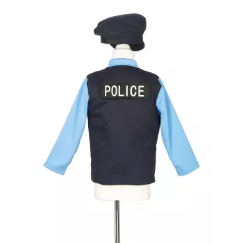 Souza! Polizei-Kostüm mit Hut und Zubehör, Alter 4-7