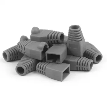 DSIT DANICOM RJ45 Kabelmanschette Grau Groß - 10 Stück DC-RJ45-BOOT-L-GREY-10PCE