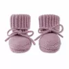 Lodger Hausschuh Merino-Wolle Baby-Booties, Mauve, 0-6 Monate