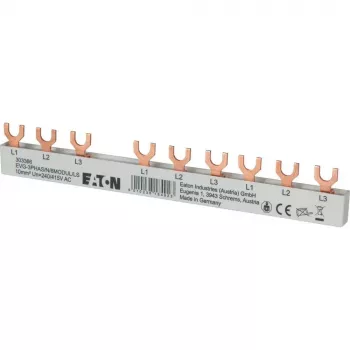 Eaton 3-Phasen-Gabelkammschiene 10mm² 6 Module 63A EVG3PHAS/N/6MODUL/LS 303366
