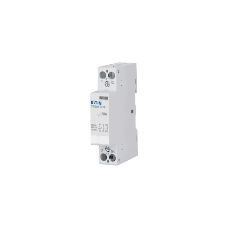 Eaton CR2011012 Installationsschütz 12V AC/DC 20A 1NO+1NC 2-polig 193906
